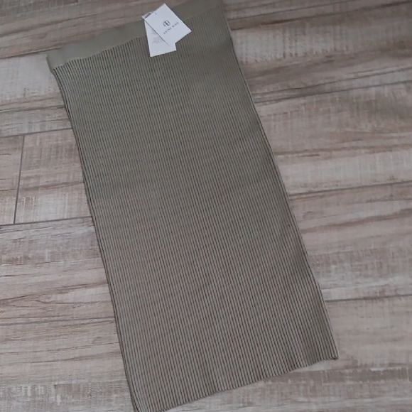 ANINE BING..JULIAN RIBBED KNIT SKIRT..MEDIUM - Picture 1 of 7